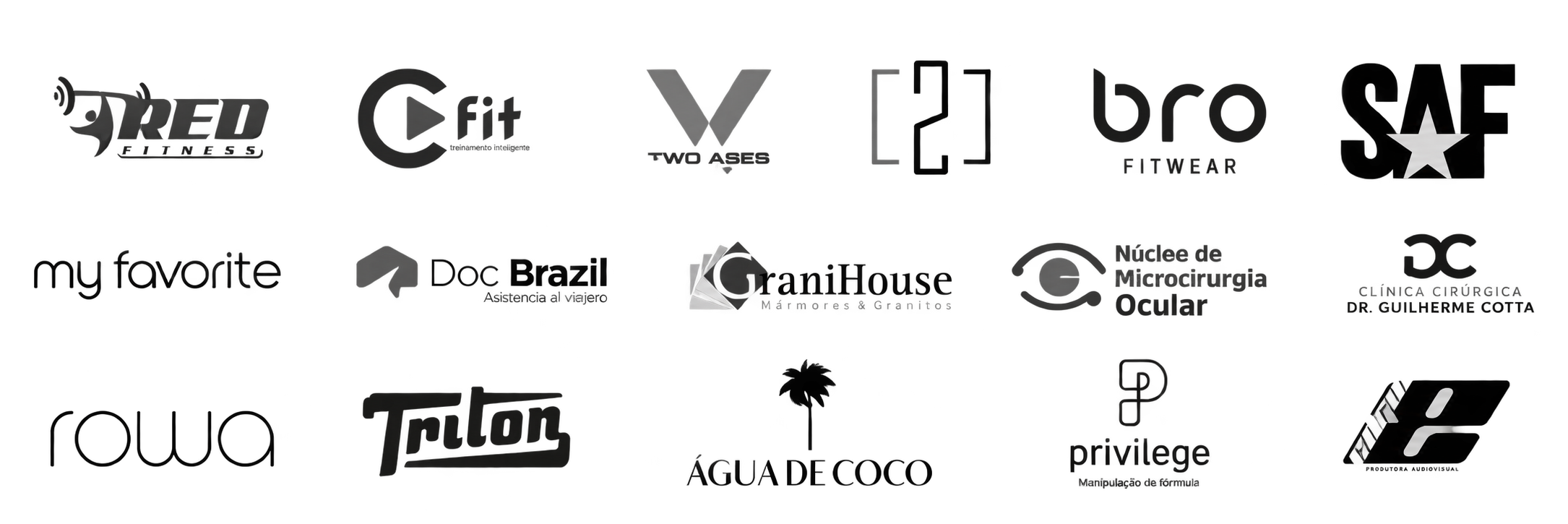 Marcas de clientes atendidos pela NVS
